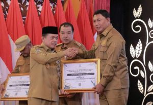 Wabup Tanjab Barat Hairan Hadiri Penyerahan DIPA Gubernur Jambi