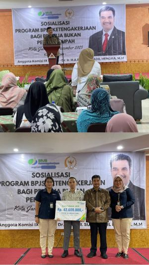 Bukti Kinerja SAH di Senayan, Pastikan Penyaluran Santunan BPJS Ketenagakerjaan ke Ahli Waris Lancar