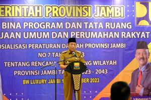 Abdullah Sani Sosialisasi Perda RTRW Provinsi Jambi Tahun 2023-2043
