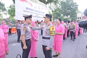 250 Personil Dilingkup Polda Jambi Naik Pangkat, 53 Diantaranya Perwira