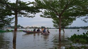 Wisatawan Danau Sipin Jambi Menurun Karena Air Batanghari Meluap