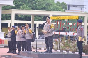 Jelang Pemilu, Wakapolda Jambi Cek Kesiapan Personel Pengamanan TPS di Polres Jajaran