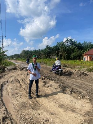 Infrastruktur Jalan Provinsi di Tanjabtim Rusak, HMI  Pertanyakan Janji Gubernur