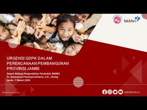 Deputi Dalduk BKKBN RI Jadi Narasumber di Sosialisasi GDPK 5 Pilar Provinsi Jambi