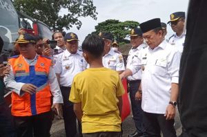 Lepas Program Mudik Gratis, Al Haris : Bergembiralah di Kampung Halaman