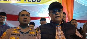 Pj Bupati Tebo Varial Adhi Putra Ikuti Vicon Kapolda di Malam Lebaran : Situasi Sangat Kondusif 