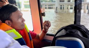 Edi Purwanto Apresiasi Spanduk Larangan Tongkang Melintas di Sungai Batanghari 