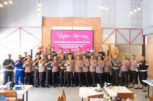 Bidpropam Polda Jambi Gelar Coffe Morning Bersama Denpom II/2