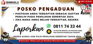 Bawaslu Jambi Dirikan Posko Kawal Hak Pilih