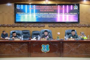 DPRD Tanjabbar Gelar Rapat Paripurna Rancangan Perubahan KUA - PPAS