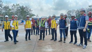 Al Haris Pantau Pembangunan Tol Bayung Lincir-Tempino, BPJN Klaim Akhir Agustus Selesai