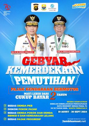 Gubernur Jambi Al Haris Kembali Adakan Pemutihan Pajak Kendaraan