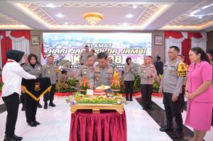 Polda Jambi Gelar Acara Peringatan Hari Jadi Polda Jambi ke -28 Tahun 2024