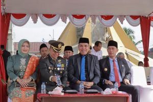 Pjs Bupati Fery Kusnadi Hadiri Upacara HUT TNI ke-79 di Alun-alun Kota Kualatungkal