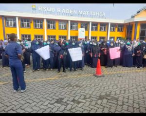 Honorer RSUD Raden Mattaher Jambi Aksi Karena Tak Masuk Database BKN: Tolong Pak Gubernur