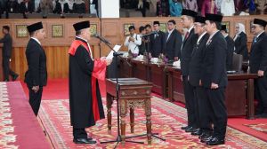 Pimpinan Definitif DPRD Resmi Dilantik, M Hafiz  Siap Bersinergi dengan Pemprov Jambi