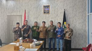 Pj Bupati Muaro Jambi dan Sekda Sambut Kunjungan Tim Visitasi Monev KI Jambi
