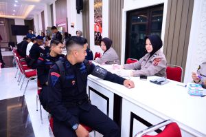 Donor Darah Serentak Sambut HUT Polri ke-73