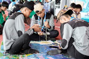 Pramuka Penegak Ikuti Lomba Pionering LSHRP Se-Sumbagsel di UIN-STS Jambi Berbentuk Miniatur