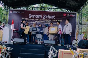 Sonsong Pemungutan Suara 27 November, KPU Gelar Senam Sehat Ajak Warga Gunakah Hak Pilih