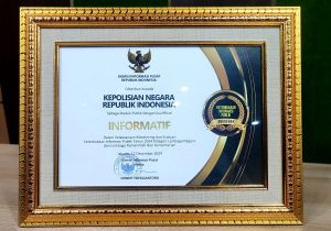 Polri Raih Predikat Informatif Dalam Penganugerahan Keterbukaan Informasi Publik 2024
