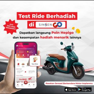 Ayo Test Ride Honda & Kumpulkan Poin Hepigo dengan SINSENGO Sekarang