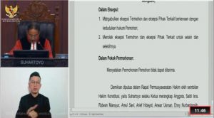 BREAKING NEWS! Gugatan Zuwanda-Sawaluddin Ditolak MK
