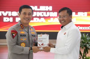 Buka Penyuluhan Hukum Divkum Polri, Kapolda Jambi Minta Anggota Ikuti Pedoman Penggunaan Senjata Api