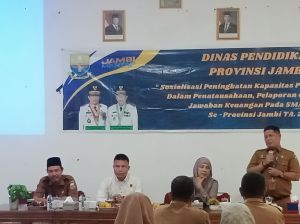 Hadirkan Polres, Kejaksaan dan KI di Depan Kepsek, Sekdin: Agar Pengelolaan BOSP Akuntabel