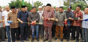 Resmikan Jembatan Baru, Warga Kampung Bugis Ucapkan Terima Kasih Pada Ketua DPRD Kota Jambi