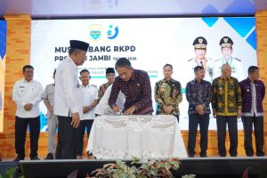 Wabup Muaro Jambi Jun Mahir Hadiri Musrenbang RKPD Tingkat Provinsi Jambi