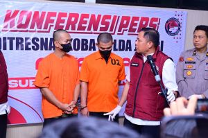 Ditresnarkoba Polda Jambi Amankan 11 KG Ganja dari 2 Orang Tersangka