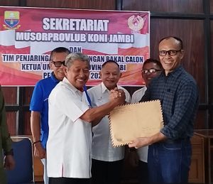 Bawa 41 Dukungan Resmi, Mat Sanusi Resmi Mendaftar Sebagai Ketua KONI Jambi