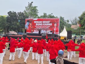 DPD PDIP Jambi Gelar Senam Sehat Bulan Bung Karno, Edi Purwanto: Bung Karno Adalah Bapak Bangsa