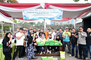 Warga Serbu Gerakan Pangan Murah Polda Jambi