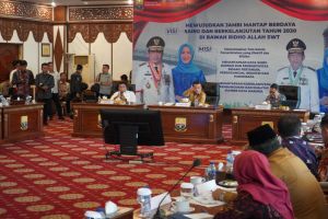 Gubenur Jambi Dorong Peningkatan Pembangunan Infrastrukur  