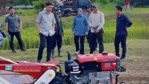 M Hafiz Serahkan Bantuan Traktor ke Kelompok Tani di Kab Batanghari