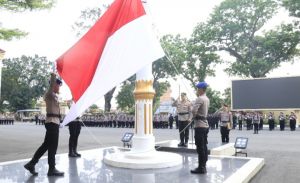 Polda Jambi Gelar Upacara Hari Olahraga Nasional