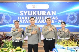 Polda Gelar Syukuran Hari Lalu Lintas Bhayangkara ke-70