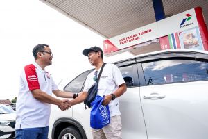 Pertamina Patra Niaga Sapa Pelanggan Setia Pertamax di SPBU Yang Pendukung MotoGP