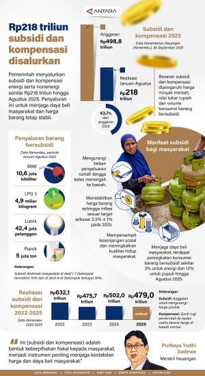 INFOGRAFIS: Rp218 triliun subsidi dan kompensasi disalurkan