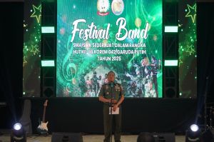 Semarak HUT ke-66, Danrem 042/Gapu Buka Festival Band Pelajar se-Kota Jambi