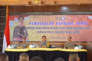 Kapolda Jambi Bekali Siswa Diktuk Bintara Polri 2025