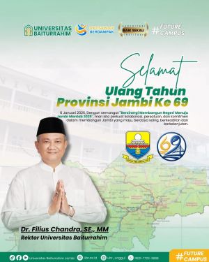 HUT ke-69 Provinsi Jambi: Rektor UBR Ajak Cetak Generasi Unggul demi Kemajuan Daerah