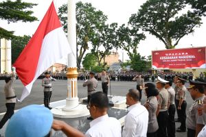 Tingkatkan Semangat Patriotisme, Polda Jambi Gelar Upacara Kesadaran Nasional Awal Tahun 2026