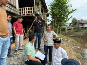 Bronjong Rampung, Edi Purwanto Tinjau Pengaman Permukiman Olak Kemang