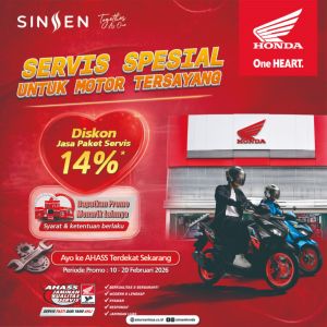 Valentine Deals! AHASS Honda Jambi Hadirkan Servis Spesial Diskon 14%