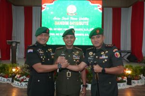 Danrem 042/Gapu Pimpin Sertijab Dandim 0416/Bute, Tekankan perkuat kemanunggalan TNI dengan Rakyat