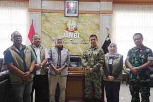 Danrem 042/Gapu Terima Audiensi Pimpinan Wilayah Perum Bulog Kanwil Jambi, Perkuat Sinergi Ketahanan