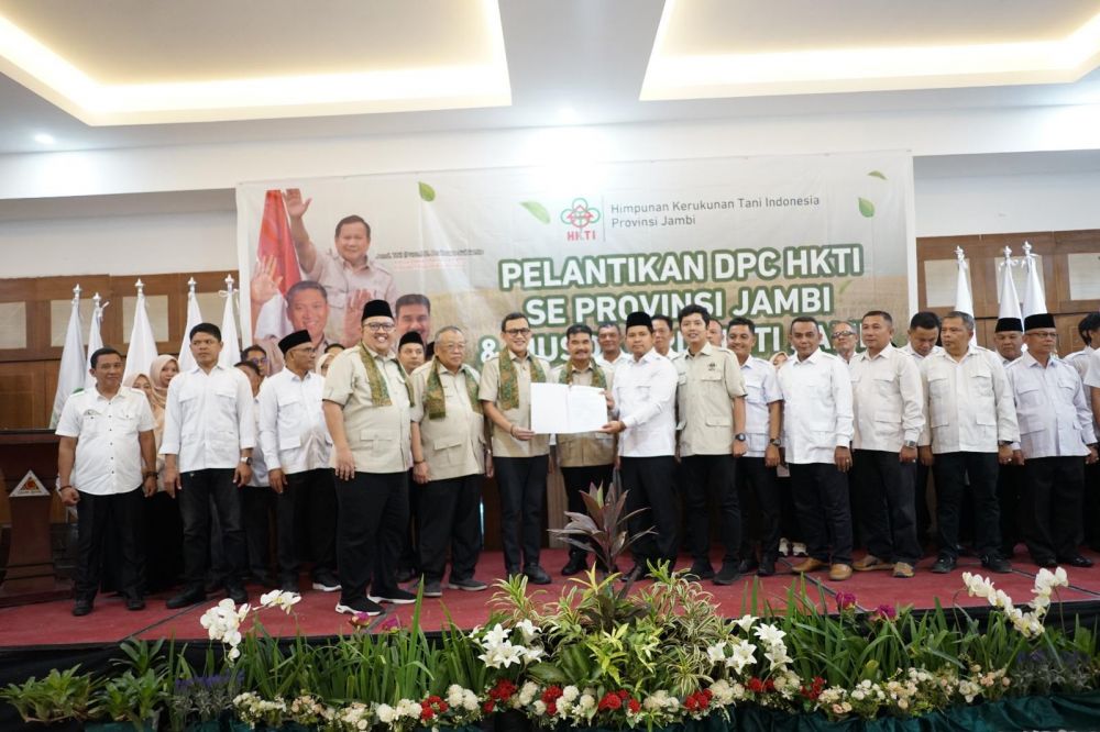 Pelantikan DPC HKTI se-Provinsi Jambi Sukses Digelar, SAH Sukses Konsolidasi Petani Daerah
